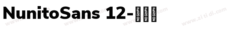 NunitoSans 12字体转换